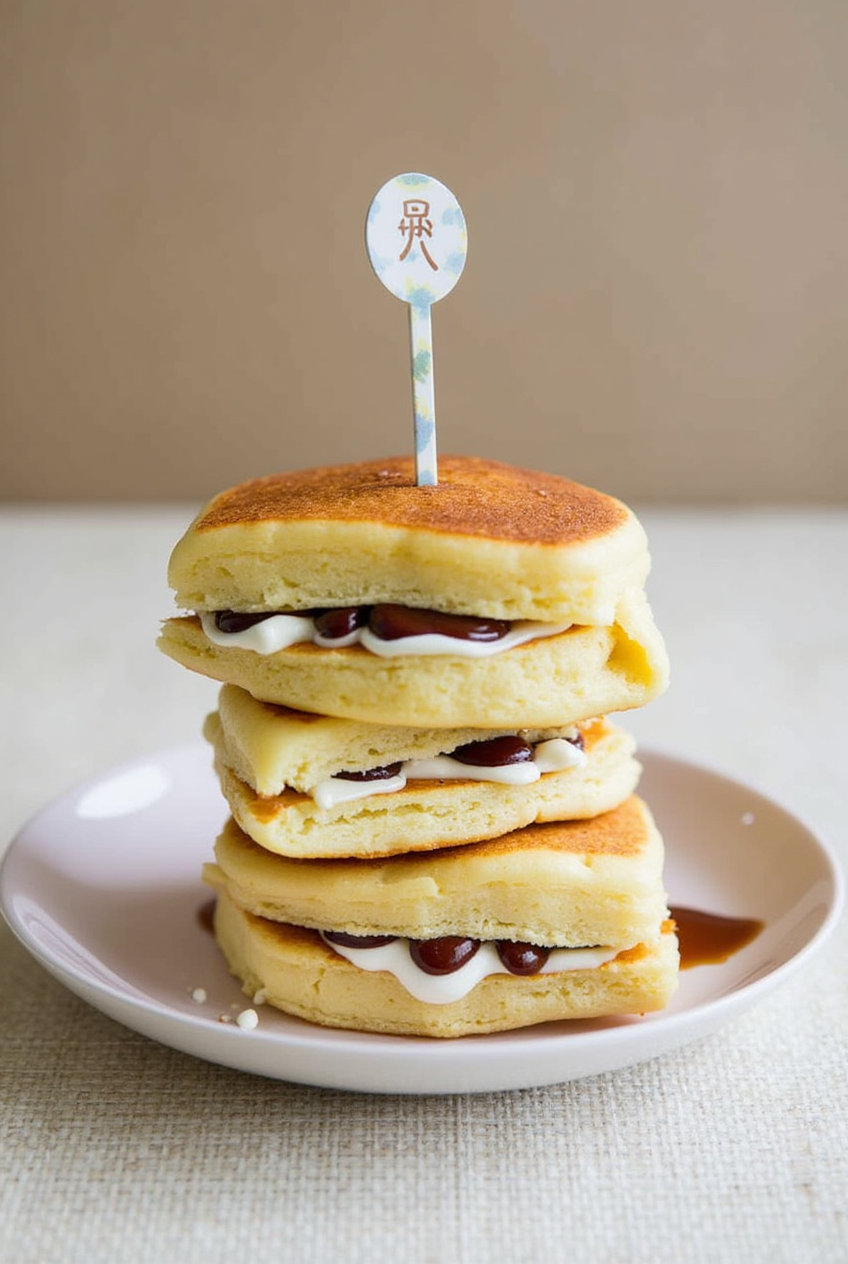 Dorayaki : Sweet Bean-Filled Pancake Sandwiches